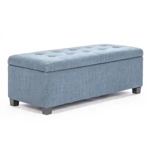 La Bella Light Grey Blue Toy Chest Bench for Kids - Playroom Storage and Seating Solution by Kid Topia, a Kids Sofas & Chairs for sale on Style Sourcebook