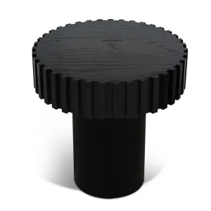 Alfaro 50cm Round Side Table - Full Black by Interior Secrets - AfterPay Available by Interior Secrets, a Side Table for sale on Style Sourcebook
