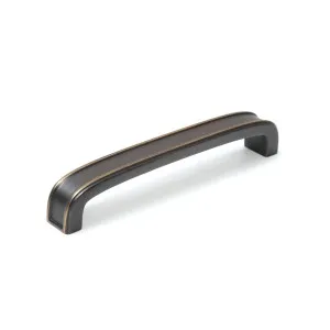 Momo Monaco 160mm D Handle In Antique Brass by Momo Handles, a Cabinet Hardware for sale on Style Sourcebook