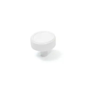 Momo Monaco  Round Knob In Matt White by Momo Handles, a Cabinet Hardware for sale on Style Sourcebook