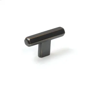 Momo Hendrix T Knob in Antique Brass by Momo Handles, a Cabinet Hardware for sale on Style Sourcebook