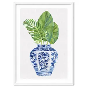 Palm Leaves Ginger Jar I - Art Print by Print and Proper, a Prints for sale on Style Sourcebook