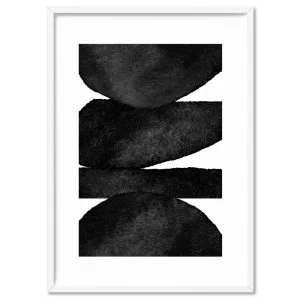 Abstract Monochrome | Organic Shapes - Art Print by Print and Proper, a Prints for sale on Style Sourcebook