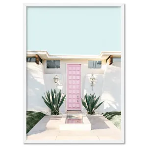 Palm Springs | Pink Door - Art Print by Print and Proper, a Prints for sale on Style Sourcebook