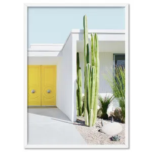 Palm Springs | Yellow Door I - Art Print by Print and Proper, a Prints for sale on Style Sourcebook