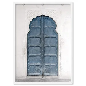 Ornate Arch Door in Blue - Art Print by Print and Proper, a Prints for sale on Style Sourcebook