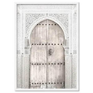 Doorway in Neutral Tones Morocco - Art Print by Print and Proper, a Prints for sale on Style Sourcebook