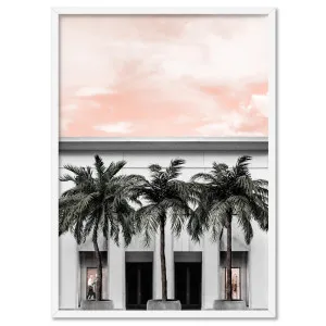 Miami Palms on South Beach - Art Print by Print and Proper, a Prints for sale on Style Sourcebook