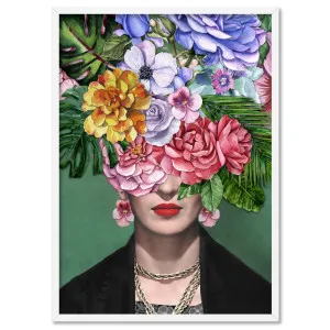 Frida Kahlo Watercolour Flower Bomb - Art Print by Print and Proper, a Prints for sale on Style Sourcebook
