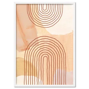 Boho Abstracts | Terra Arches V - Art Print by Print and Proper, a Prints for sale on Style Sourcebook