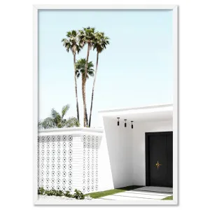 Palm Springs | Black Door - Art Print by Print and Proper, a Prints for sale on Style Sourcebook