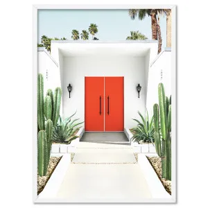 Palm Springs | Red Door - Art Print by Print and Proper, a Prints for sale on Style Sourcebook