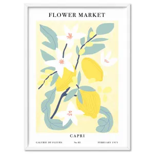 Flower Market | Capri - Art Print by Print and Proper, a Prints for sale on Style Sourcebook