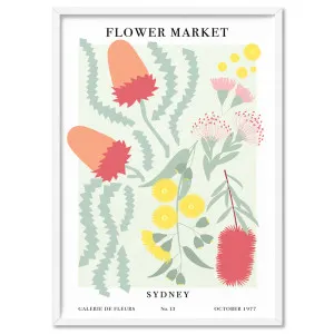 Flower Market | Sydney - Art Print by Print and Proper, a Prints for sale on Style Sourcebook