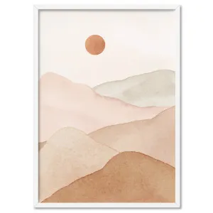 Boho Landscape in Watercolour I - Art Print by Print and Proper, a Prints for sale on Style Sourcebook