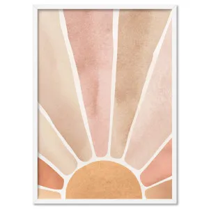 Boho Sunrise in Watercolour II - Art Print by Print and Proper, a Prints for sale on Style Sourcebook