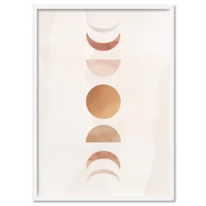 Boho Sun Moon Phases in Watercolour II - Art Print by Print and Proper, a Prints for sale on Style Sourcebook