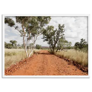 Gumtree Outback Road - Art Print by Print and Proper, a Prints for sale on Style Sourcebook
