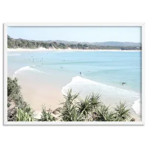 The Pass Byron Bay Surfers - Art Print by Print and Proper, a Prints for sale on Style Sourcebook