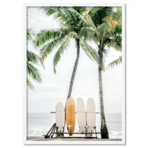 Hawaii Surfboards & Palms II - Art Print by Print and Proper, a Prints for sale on Style Sourcebook