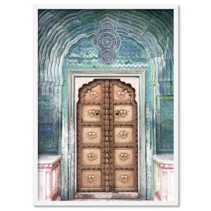 Peacock Doorway in Jaipur City Palace - Art Print by Print and Proper, a Prints for sale on Style Sourcebook