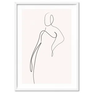 Female Pose Line Art I - Art Print by Print and Proper, a Prints for sale on Style Sourcebook