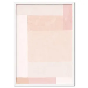 Abstract Blocks | Boho Blush I - Art Print by Print and Proper, a Prints for sale on Style Sourcebook