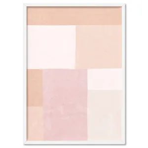 Abstract Blocks | Boho Blush II - Art Print by Print and Proper, a Prints for sale on Style Sourcebook