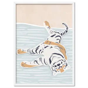 Tiger in Pastels - Art Print by Print and Proper, a Prints for sale on Style Sourcebook