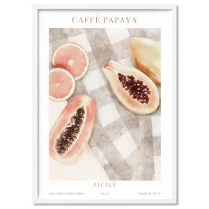 Galleria Del Cibo | Caffe Papaya II - Art Print by Vanessa by Print and Proper, a Prints for sale on Style Sourcebook