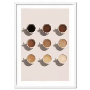 Shades of Coffee - Art Print by Print and Proper, a Prints for sale on Style Sourcebook
