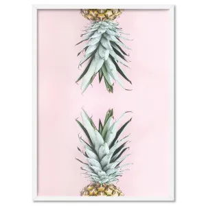 Pineapples on Pink - Art Print by Print and Proper, a Prints for sale on Style Sourcebook