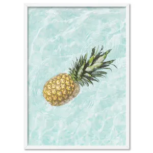 Pineapple Float - Art Print by Print and Proper, a Prints for sale on Style Sourcebook