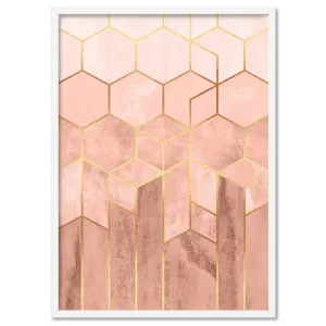 Geo Luxe Blush - Art Print by Print and Proper, a Prints for sale on Style Sourcebook