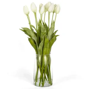 Adaline Artificial Tulip in Glass Vase by Florabelle, a Plants for sale on Style Sourcebook