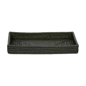 Paume Handcrafted Rattan Tidy Tray, Black by Florabelle, a Trays for sale on Style Sourcebook