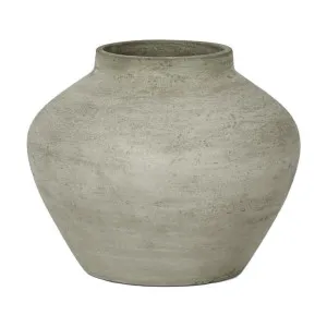 Landis Fiber Stone Pot Vase, Small, Grey by Florabelle, a Vases & Jars for sale on Style Sourcebook