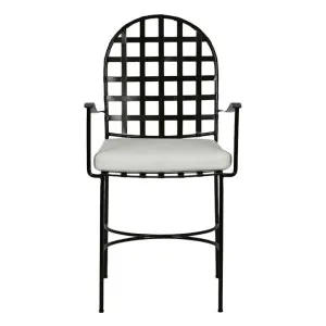 Davenport Iron Outdoor Carver Dining Chair by Florabelle, a Outdoor Chairs for sale on Style Sourcebook