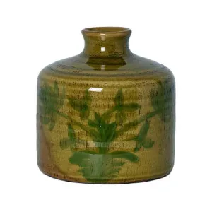 Mae Terracotta Bud Vase, Small, Green by Florabelle, a Vases & Jars for sale on Style Sourcebook