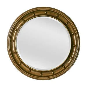 Clive Round Wall Mirror, 90cm, Burnt Gold by Florabelle, a Mirrors for sale on Style Sourcebook