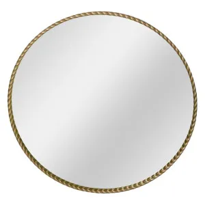 Palais Metal Frame Round Wall Mirror, 110cm, Gold by Florabelle, a Mirrors for sale on Style Sourcebook