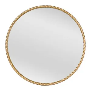 Palais Metal Frame Round Wall Mirror, 70cm, Gold by Florabelle, a Mirrors for sale on Style Sourcebook