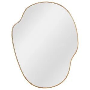 Dune Oak Timber Frame Organic Shape Wall Mirror, 107cm, Natural by Florabelle, a Mirrors for sale on Style Sourcebook