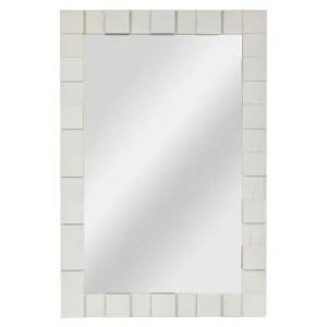 Monument Oak Timber Frame Wall Mirror, 105cm, White by Florabelle, a Mirrors for sale on Style Sourcebook
