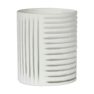 Hollis Glass Cylinder Vase, Medium, White by Florabelle, a Vases & Jars for sale on Style Sourcebook