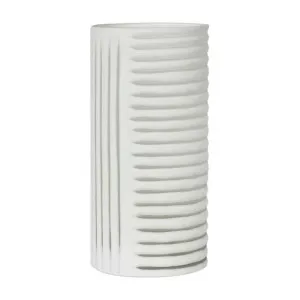 Hollis Glass Cylinder Vase, Large, White by Florabelle, a Vases & Jars for sale on Style Sourcebook