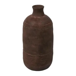 Novo Terracotta Tall Vase, Dark Brown by Florabelle, a Vases & Jars for sale on Style Sourcebook