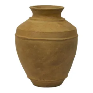 Caesna Terracotta Urn Vase, Ochre by Florabelle, a Vases & Jars for sale on Style Sourcebook