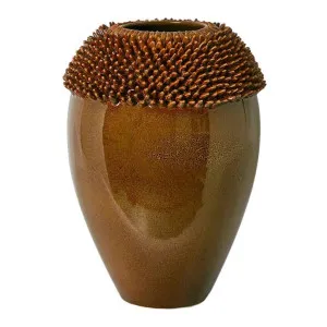 Keir Ceramic Vase, Large, Brown by Florabelle, a Vases & Jars for sale on Style Sourcebook