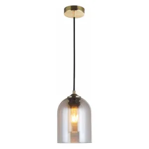Marco Glass Pendant Light, Gold / Cognac by Vencha Lighting, a Pendant Lighting for sale on Style Sourcebook